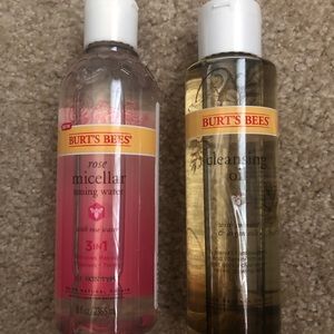 Set of Burts Bees Cleansing Oil and Toner